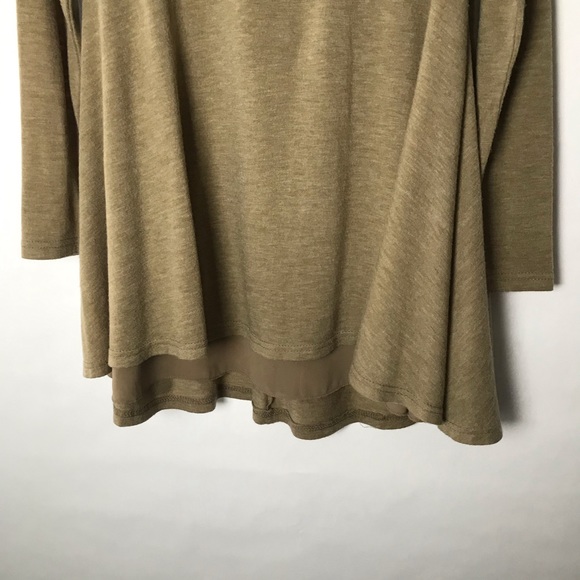 Umgee Layered Tunic Mocha Mini Dress - Picture 3 of 6